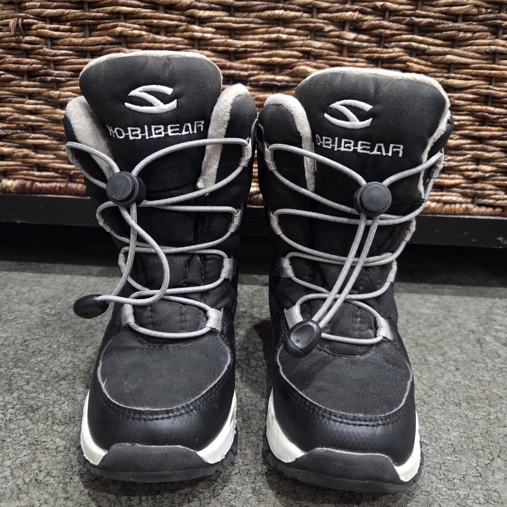 Hobibear Kids' Black and Gray Winter Boots